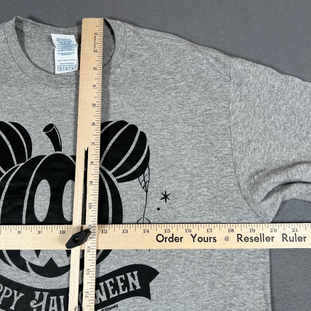 Disney Mickey Mouse Pumpkin Halloween T-Shirt Men's M Gray Jack O Lantern - Picture 6 of 8